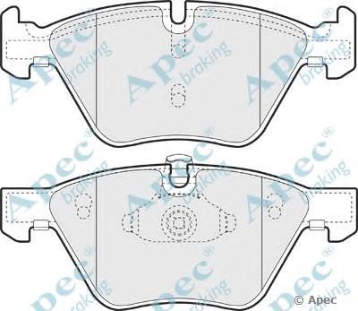 APEC BRAKING pad1341 -  Комплект тормозных колодок, дисковый тормоз